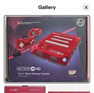 RetroN 3-in-1 Red Gaming Console